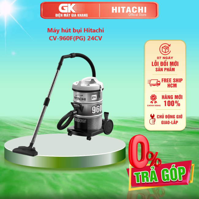 Hút bụi hitachi cv-960f 24cv - giao toàn quốc - freeship hcm