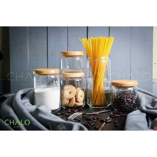Hũ thuỷ tinh POP cao cấp nắp gỗ, hũ thuỷ tinh, lọ thuỷ tinh đựng gia vị, thực phẩm, hũ thuỷ tinh gia dụng nhà bếp
