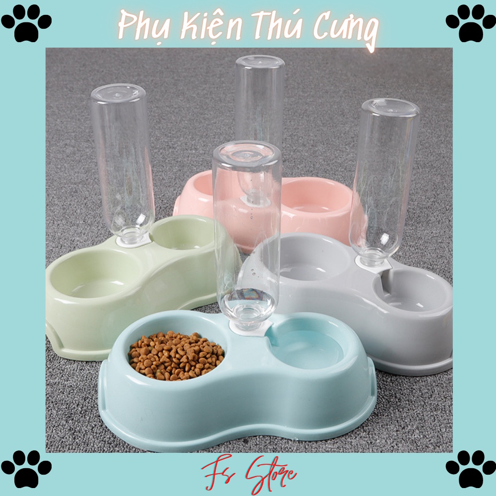 Khay Đựng Thức Ăn Và Bình Uống Nước Chó Mèo,bát ăn cho chó mèo, P6