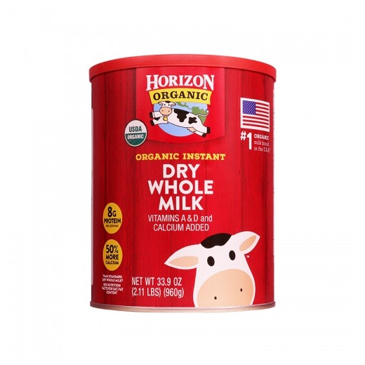 Sữa bột nguyên kem hữu cơ horizon 870g
