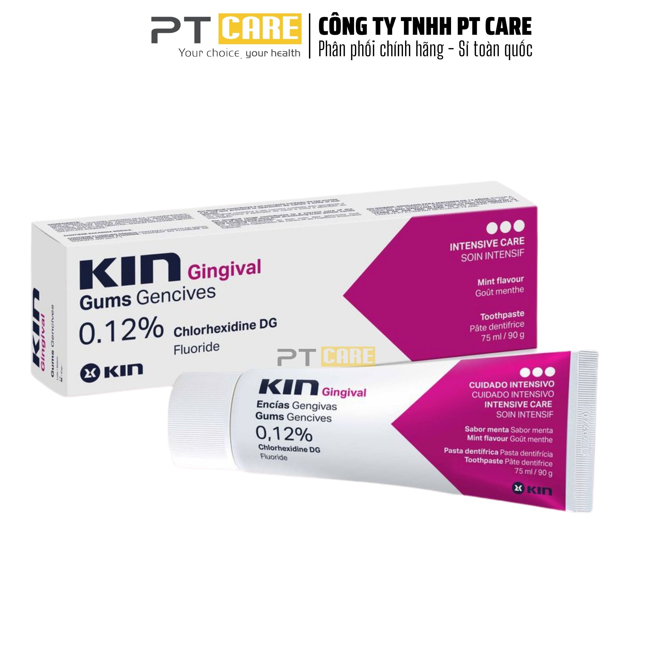 Pt care | kem đánh răng kin gingival ngăn ngừa viêm nướu 75ml