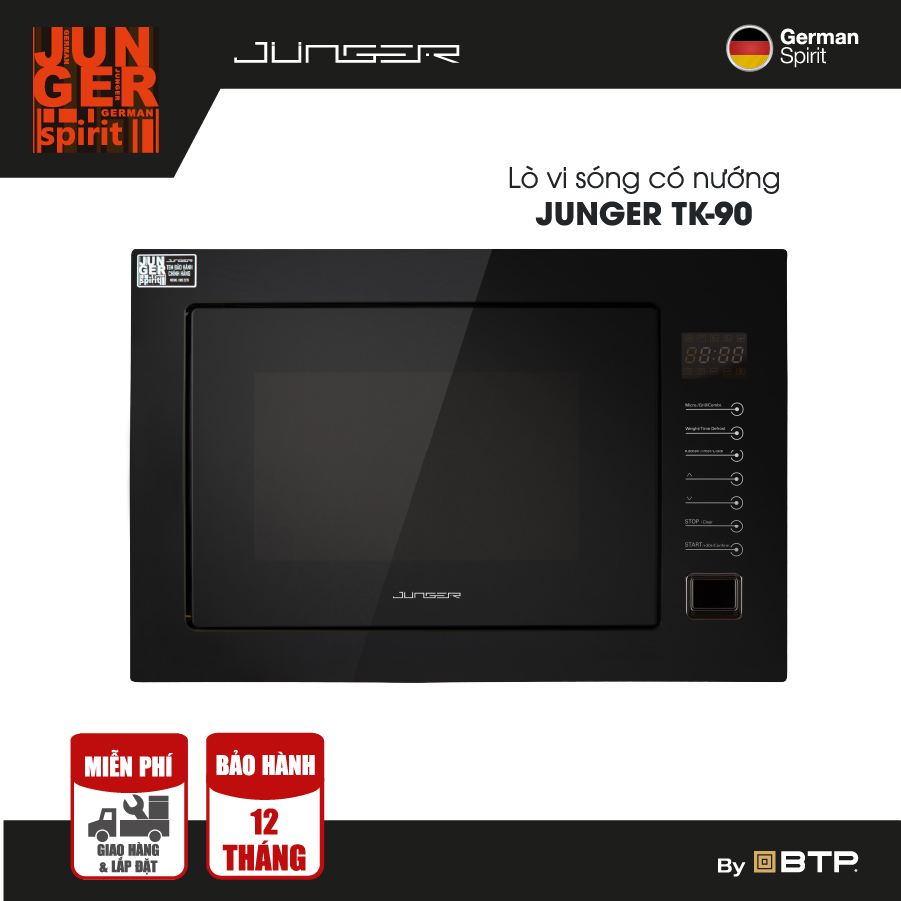 Lò vi sóng có nướng junger tk-90 - 26 lít - công suất 900w | bảo hành 12 tháng chính hãng