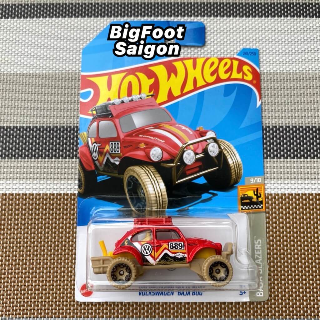 Hot Wheels Treasure Hunt mô hình xe địa hình Volkswagen Baja Bug , chính hãng Mattel
