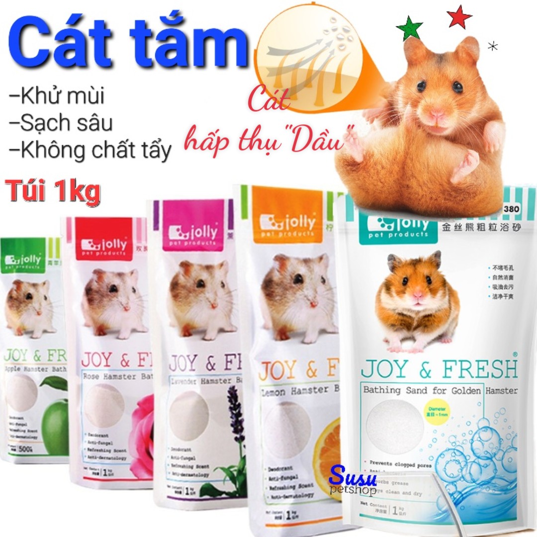 Cát Tắm Khử Mùi cho Hamster Jolly 1kg - Hàng chính hãng