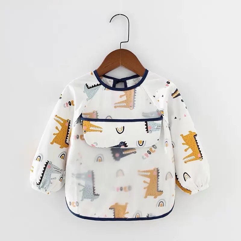 Yếm ăn dặm dài tay cho bé