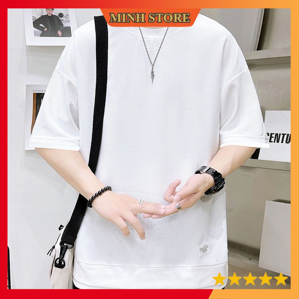 Áo POLO nam cotton ngắn tay Tổ Ong xuất xịn Áo Thun nam Form rộng phong cách trẻ trung AT08 - MINHSTORE66