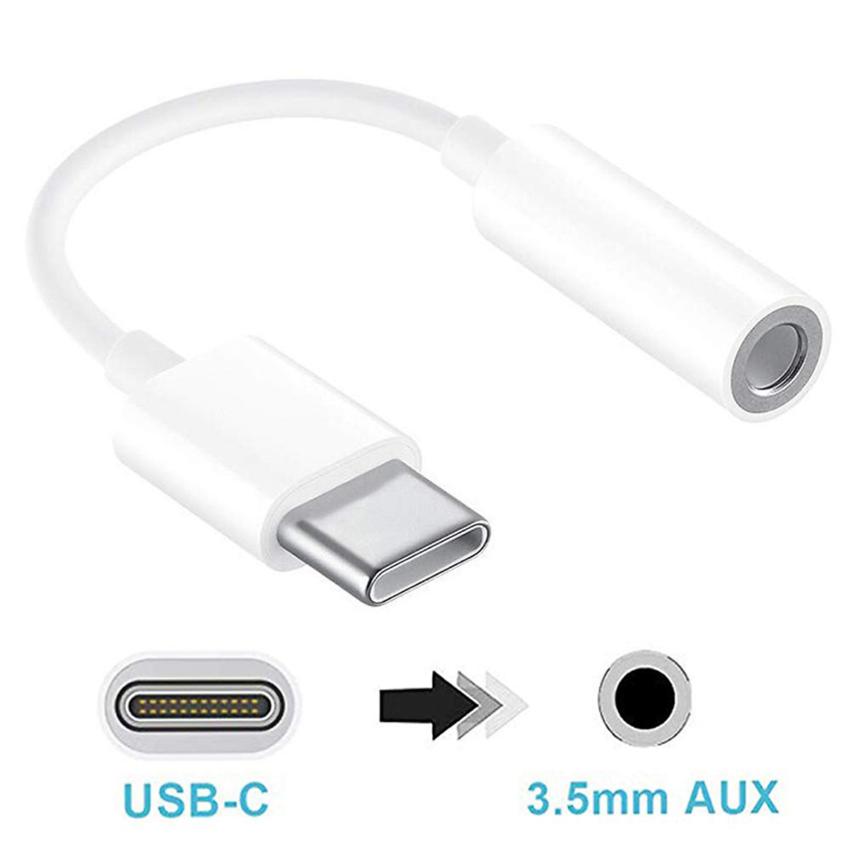 Jack chuyển đổi Type-C ra AUX 3.5mm XIAOMI Tpye-C To AUDIO Cable