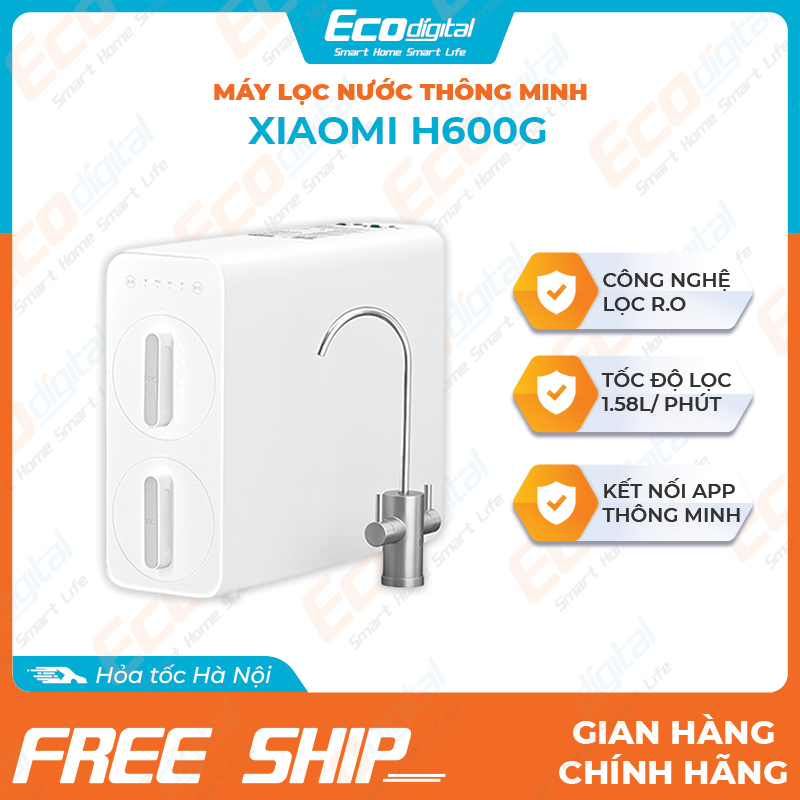 Máy lọc nước xiaomi thông minh kết nối app điều khiển H600G MR642-B