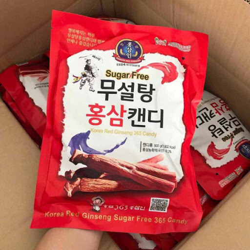 Kẹo hồng sâm không đường hàn quốc 500g - date 2024