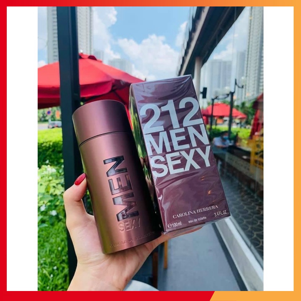 Nước hoa nam carolina herrera 212 sexy men, 100ml ,20ml