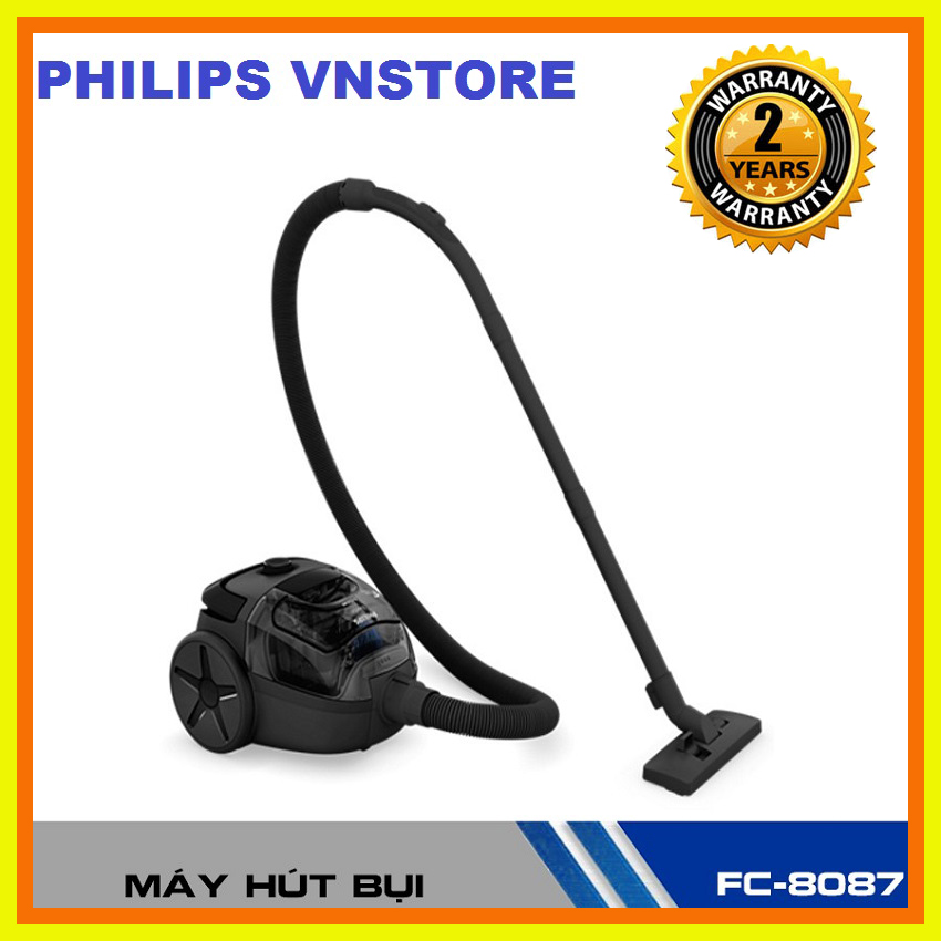 Máy hút bụi không túi FC8087, Nhỏ gọn bên ngoài, mạnh mẽ bên trong, Công nghệ PowerCyclone phân tách bụi và không khí chỉ trong một lượt hút