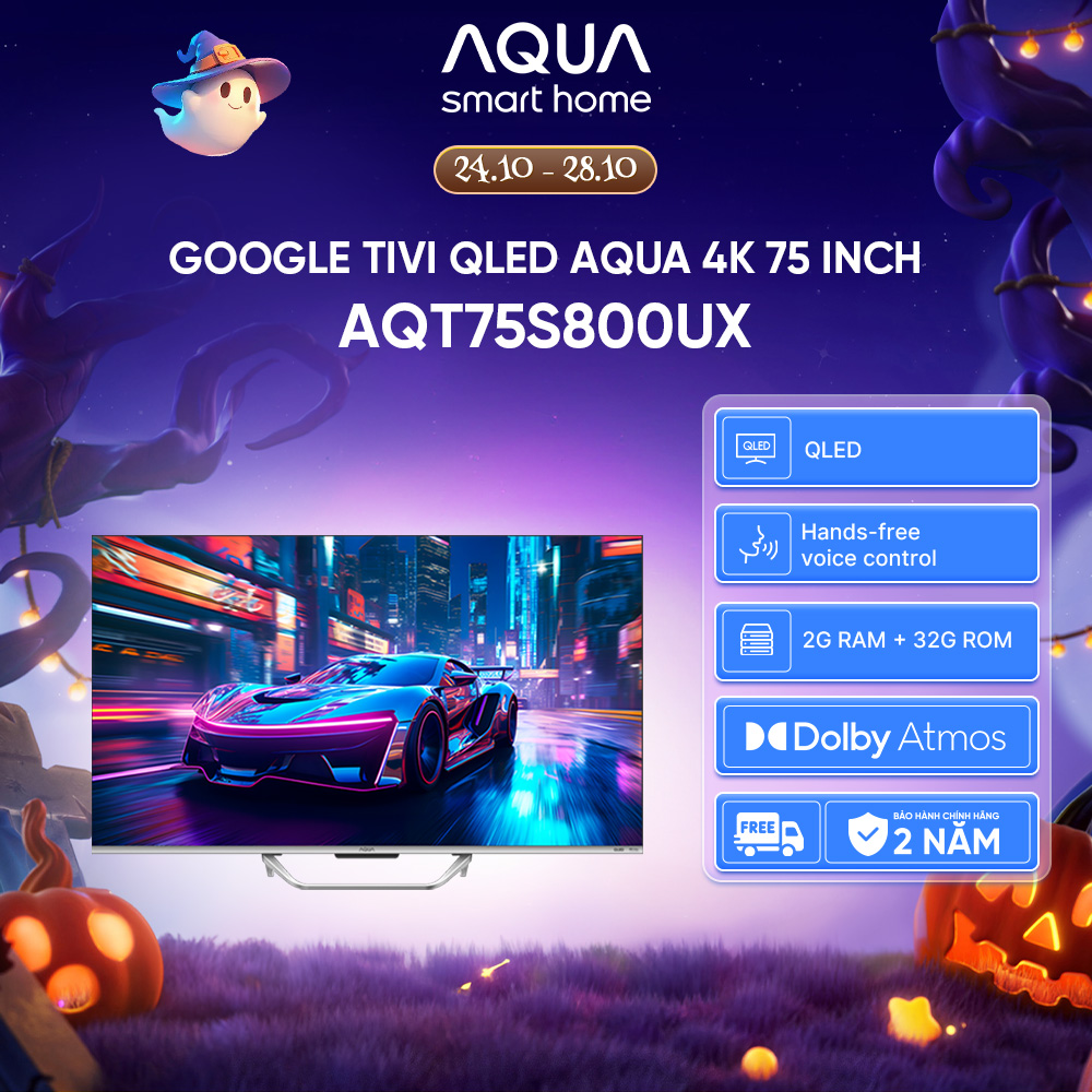 Google Tv Aqua Qled 4K 75 Inch Aqt75S800Ux - Free Shipping Nationwide - 1-for-1 Warranty Within 730 Days for Screen Defects