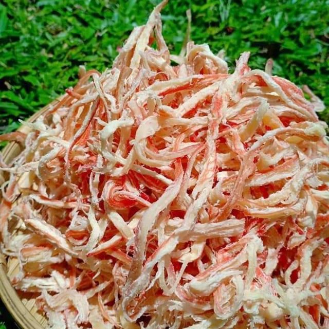 Khô mực hấp nước dừa xé sợi loại ngon