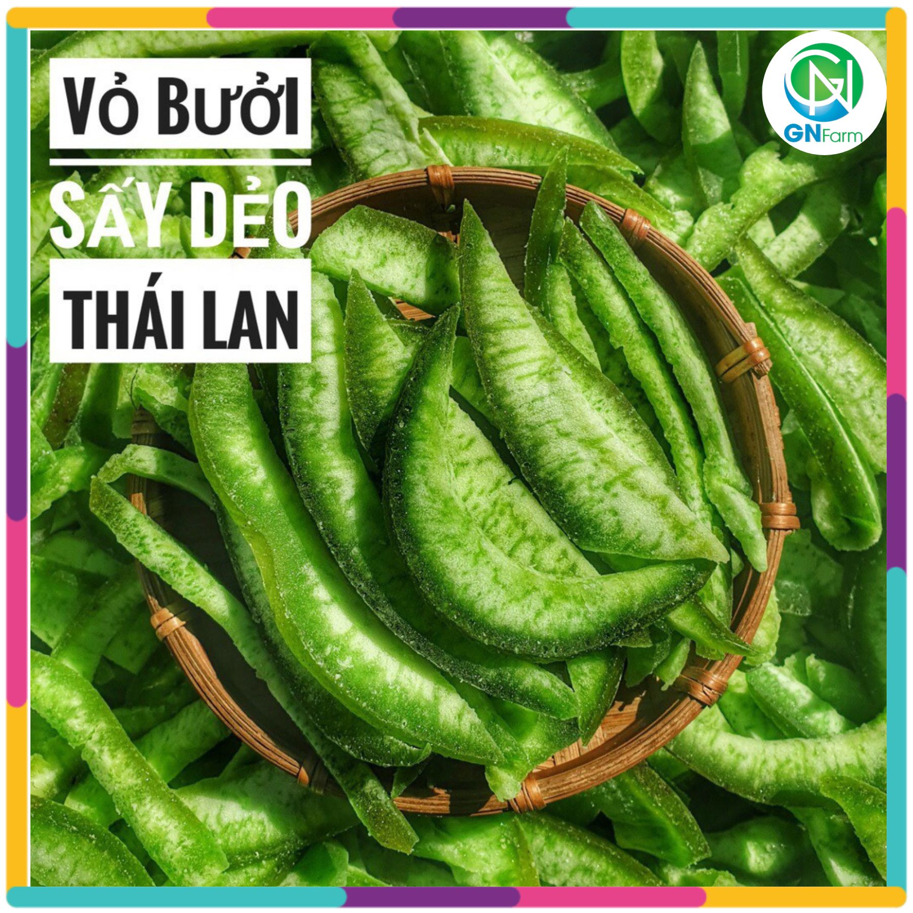 Vỏ Bưởi Sấy Dẻo Thái Lan Mứt Vỏ Bưởi Sấy Vị Tự Nhiên Loại Đặc Biệt - Túi 1kg