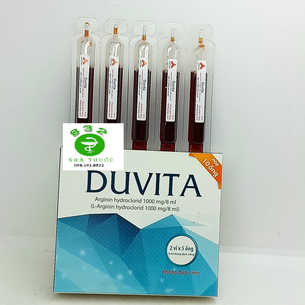 Dung dịch uống bổ gan DUVITA hộp 2 vỉ x 5 ống