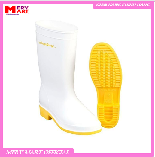 Ủng bảo hộ lao động cao cấp trắng vàng - thùy dương safety