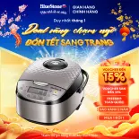 Nồi Cơm Điện Tử BlueStone RCB-5938 - 1.8 Lít - 760W - Lòng nồi hợp kim nhôm 5 lớp chống dính - 10 chế độ nấu - Bảo hành 2 năm - Hàng chính hãng