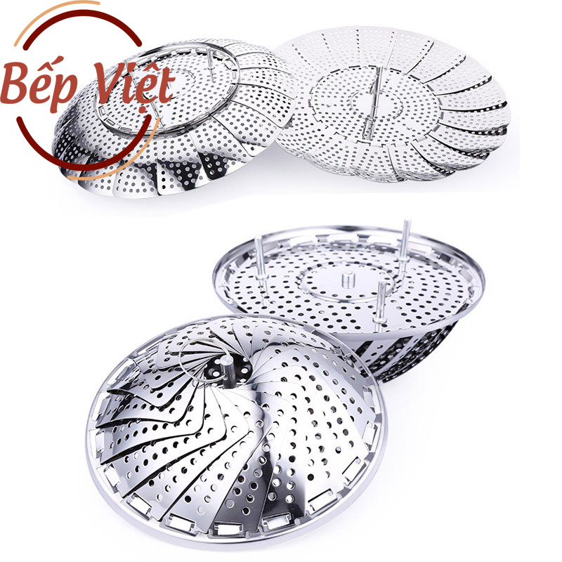 [CỨNG CÁP CHỊU LỰC] Vỉ hấp xòe inox điều chỉnh kích cỡ đa năng hàng đầu Nhật Bản