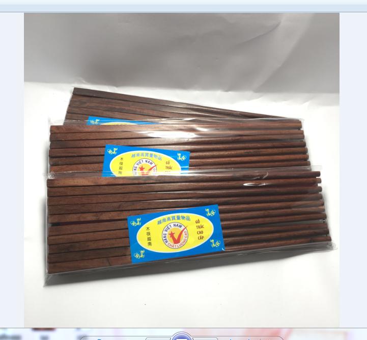 Bộ đũa ăn bằng gỗ trắc 10 đôi- hàng xuất trung -loại cao cấp