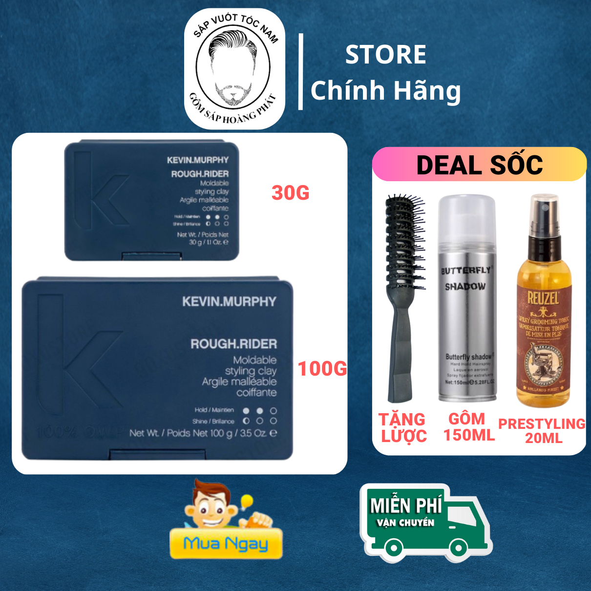 Sáp Vuốt Tóc Nam Cao Cấp Kevin Murphy Rough Rider