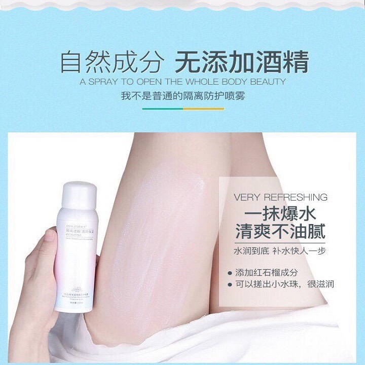 Bình xịt chống nắng trắng da Images 150ml makeup body