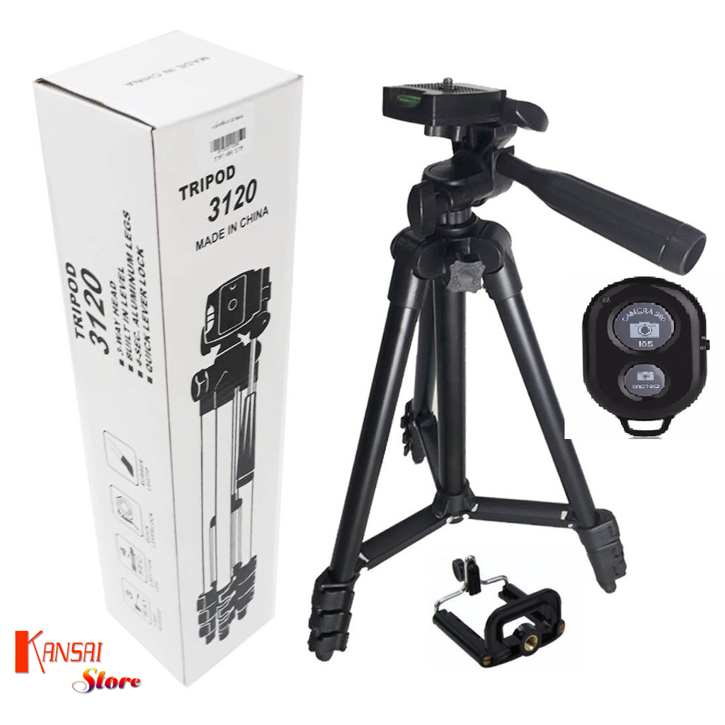 Bộ tripod chân chụp ảnh 3120 giá đỡ điện thoại - giá đỡ 3 Chân Tripod 3110 105cm Chuyên Chụp Hình Live Stream - giá đỡ điện thoại 3 chân máy ảnh gậy tự sướng