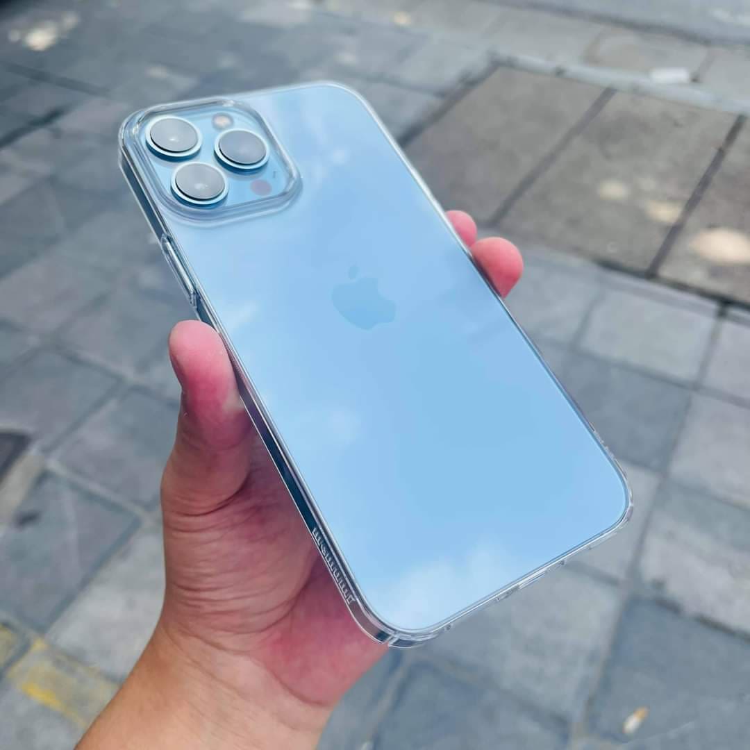 Ốp lưng trong suốt nhựa cứng memumi clear cho iphone 13/13 pro/13 pro max/12/12 pro max