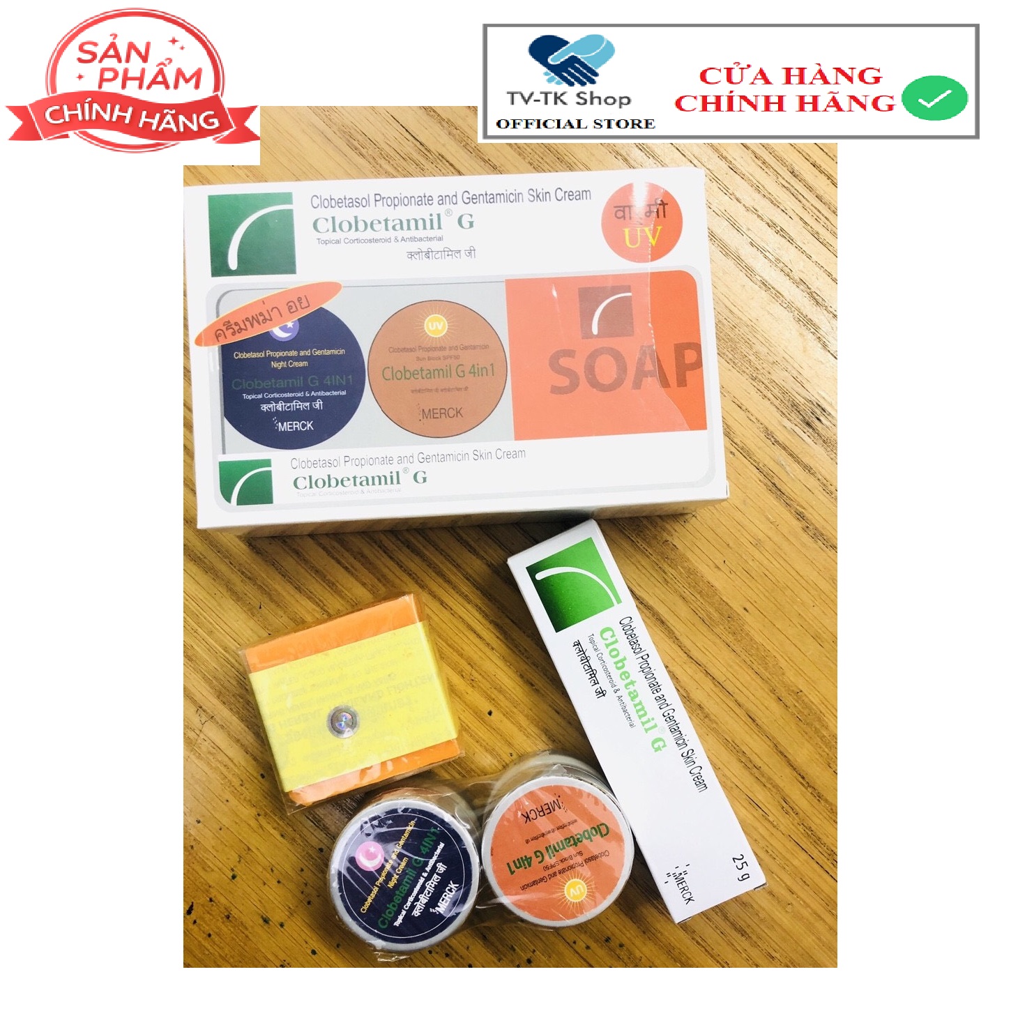 Bộ Kem Nám Và Tàn Nhang Clobetamil G Thái Lan Chính Hãng - Mẫu mới