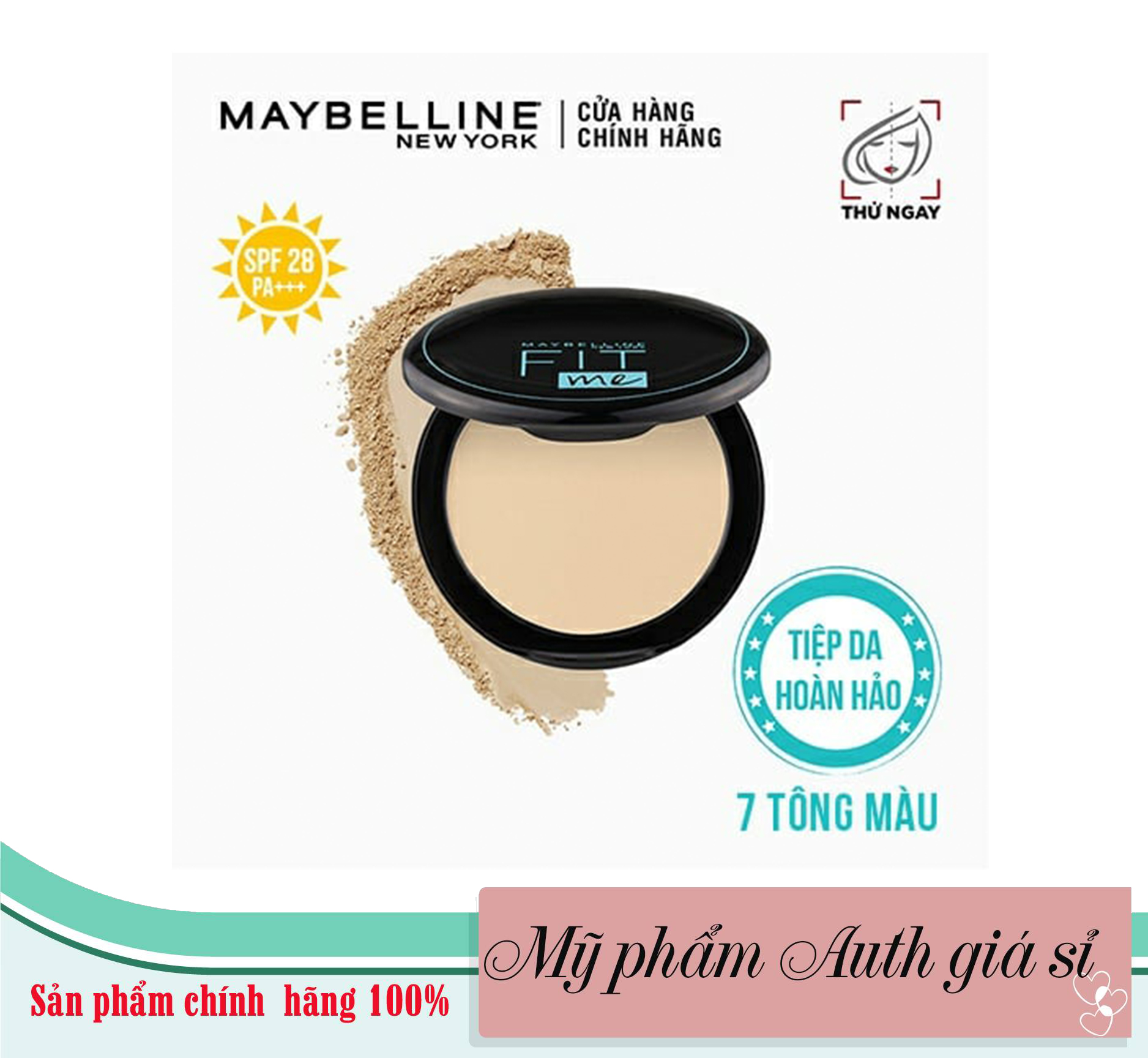 [Chính Hãng] Phấn Phủ Kiềm Dầu Chống Nắng 12H SPF28 PA+++ Mịn Lì Lâu Trôi 6g
