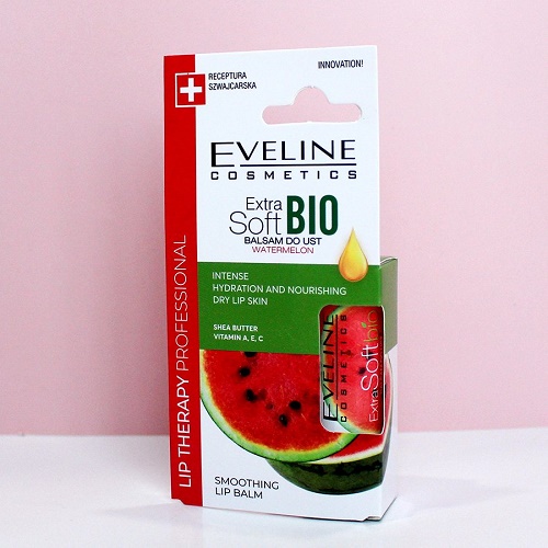 Son dưỡng Eveline Extrasoft Bio làm dịu môi hương dưa hấu 4g.