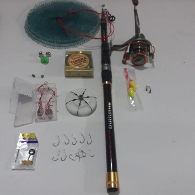 bộ cần câu rút 3m6 máy lc7000 kèm trọn bộ phụ kiện. Kích thước: 3M6 MÁY 7000