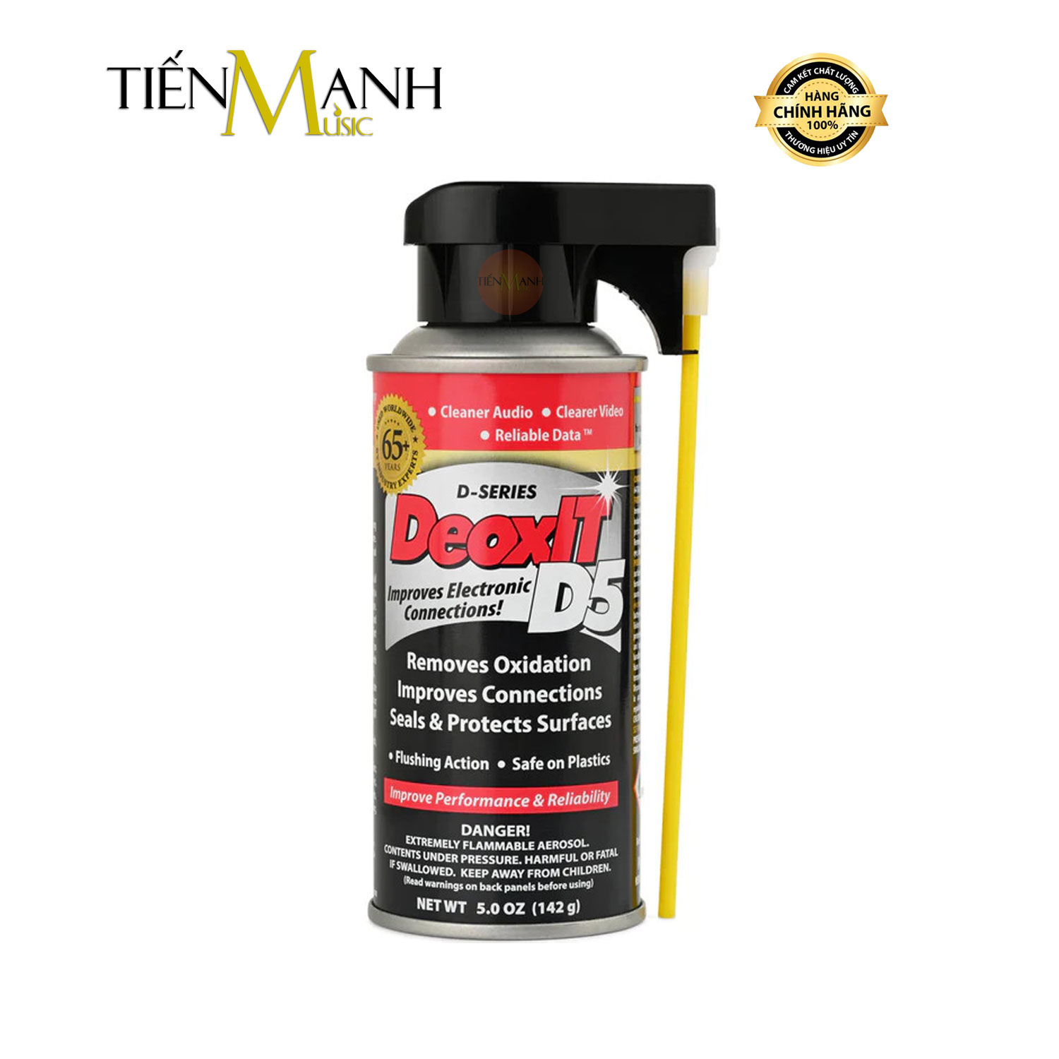 Chai xịt vệ sinh đầu giắc cắm, khử oxit jack cáp hosa caig deoxit d5s6 5% spray cleaner d5s-6, d5