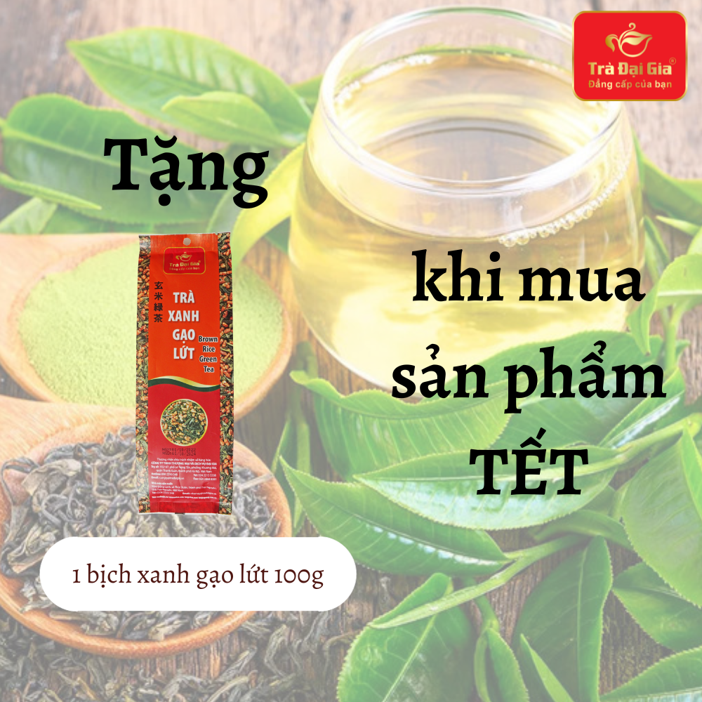 (Quà tặng không bán) Trà xanh gạo lứt (Brown Rice Green Tea)
