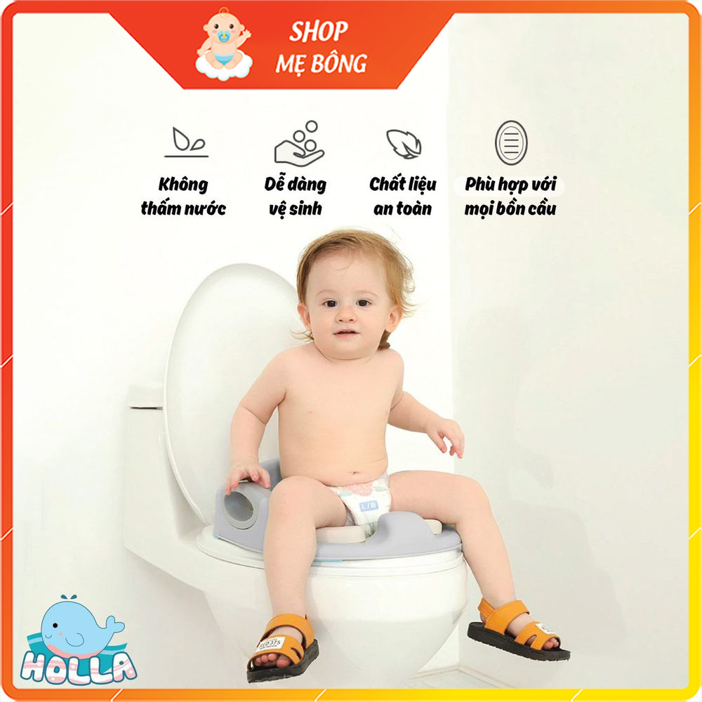 Bệ thu nhỏ bồn cầu holla cho bé - bệ ngồi toilet holla trẻ nhỏ
