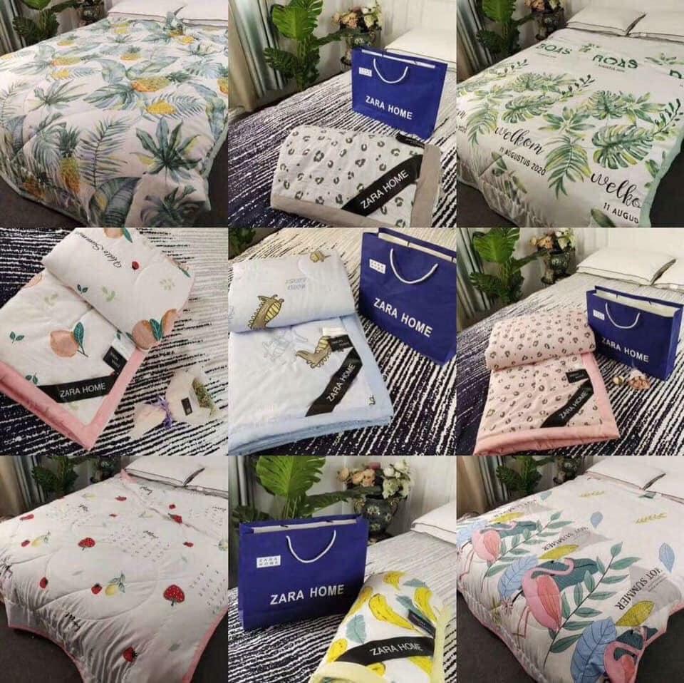 chăn hè cao cấp Chăn Zara Home(2m x 2.3m)