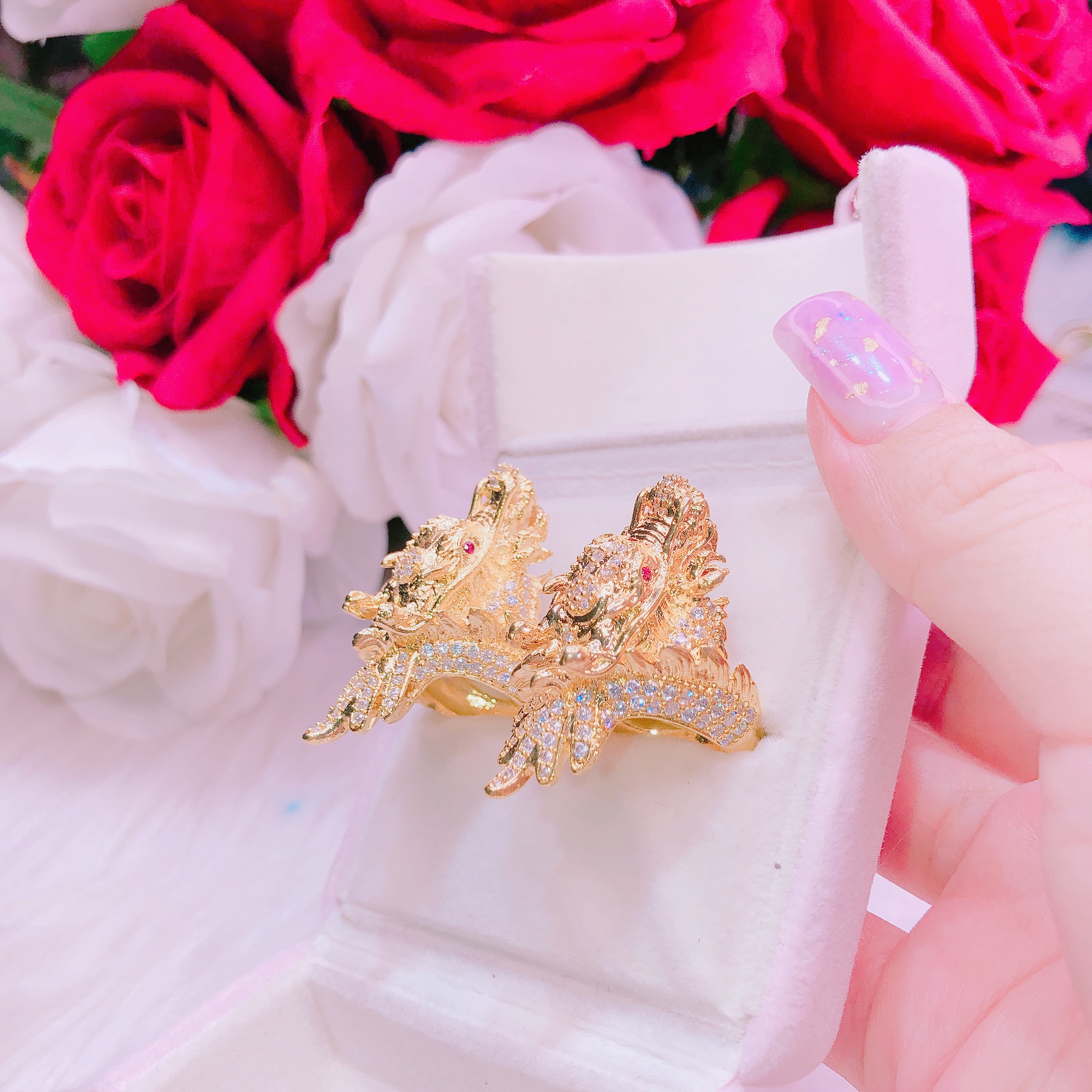 [HCM]Nhẫn Nữ Mạ Vàng 18K |Nhẫn mạ vàng trắng cao cấp sáng siêu lấp lánh xinh đẹp thời trang |GADO N080
