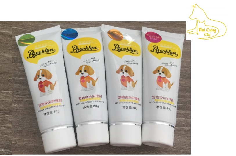 Màu nhuộm lông cho chó mèo Brooklyn 80g