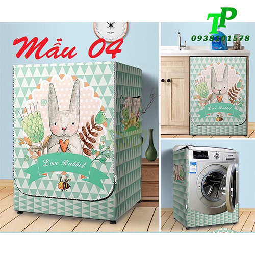Áo trùm máy giặt cửa ngang,Vỏ bọc máy giặt cửa ngang bạt siêu bền