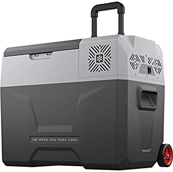 Tủ lạnh di động cho ô tô cắm trại alpicool cx40 - 40l - có bánh xe - âm 20 độ c - điều khiển app - adapter 220v