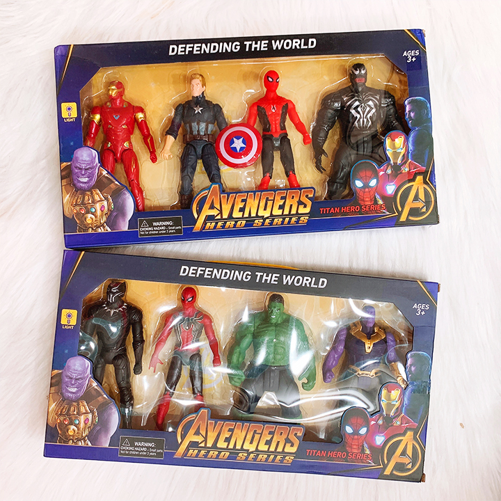 Đồ chơi siêu anh hùng mô hình siêu nhân bằng nhựa cao cấp có đèn phát sáng BBShine – DC045