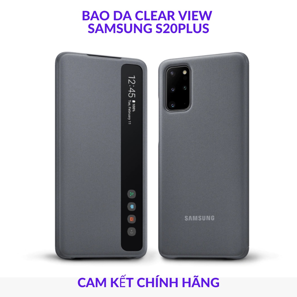 Bao da clear view samsung galaxy s20 plus, s20 plus 5g