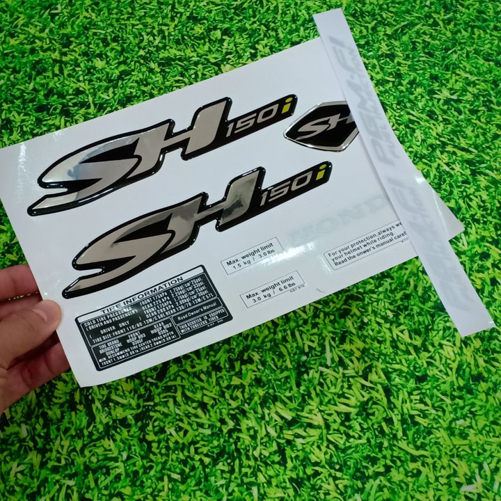 Tem nổi đẹp cho xe SH 150i đen bạc