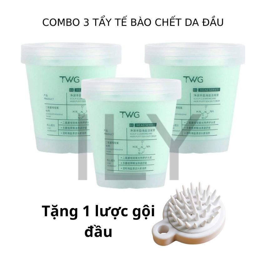 Tẩy tế bào chết da đầu dầu gội đầu combo 3 dầu gội da đầu shampoo cleansing cream 250g ily