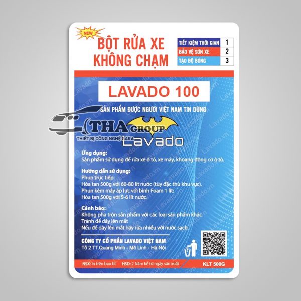 Bột Rửa Xe Không Chạm Loại Siêu Đậm Đặc-Lavado 100