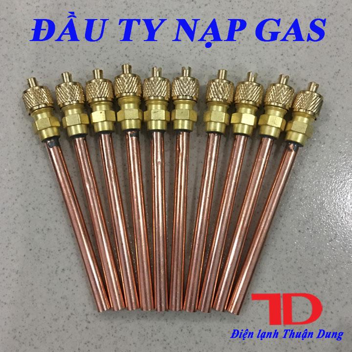 Combo 10 đầu ty nạp gas 10cm, ti nạp gas lạnh, Điện Lạnh Thuận Dung