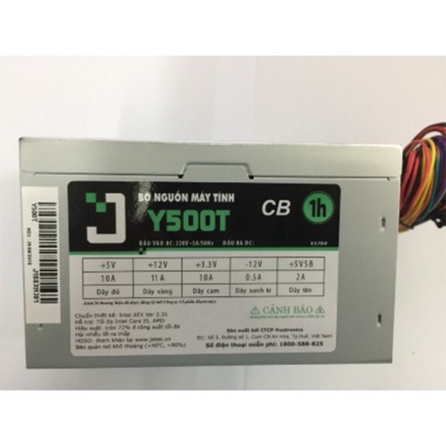 Nguồn jetek y500t 500w