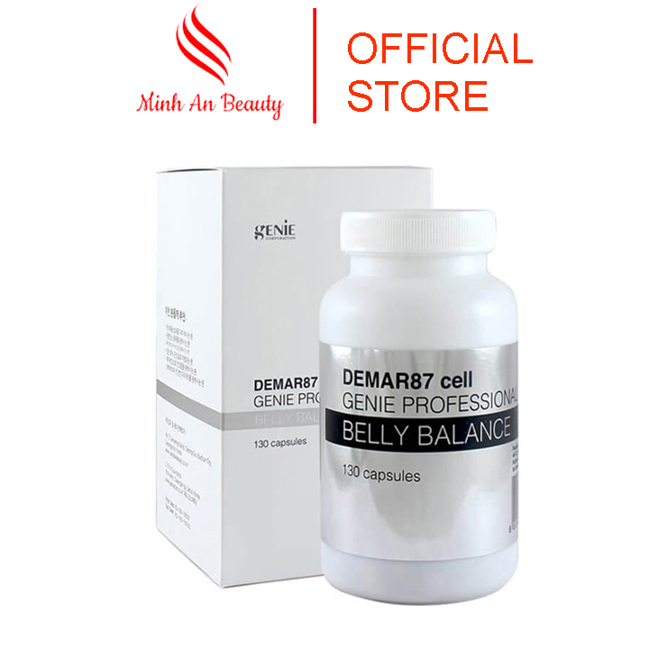Viên uống giảm mỡ bụng genie demar87 cell professional belly balance hàn quốc, viên uống giảm cân giúp giúp đào thải lượng mỡ dư thừa hộp 130 viên