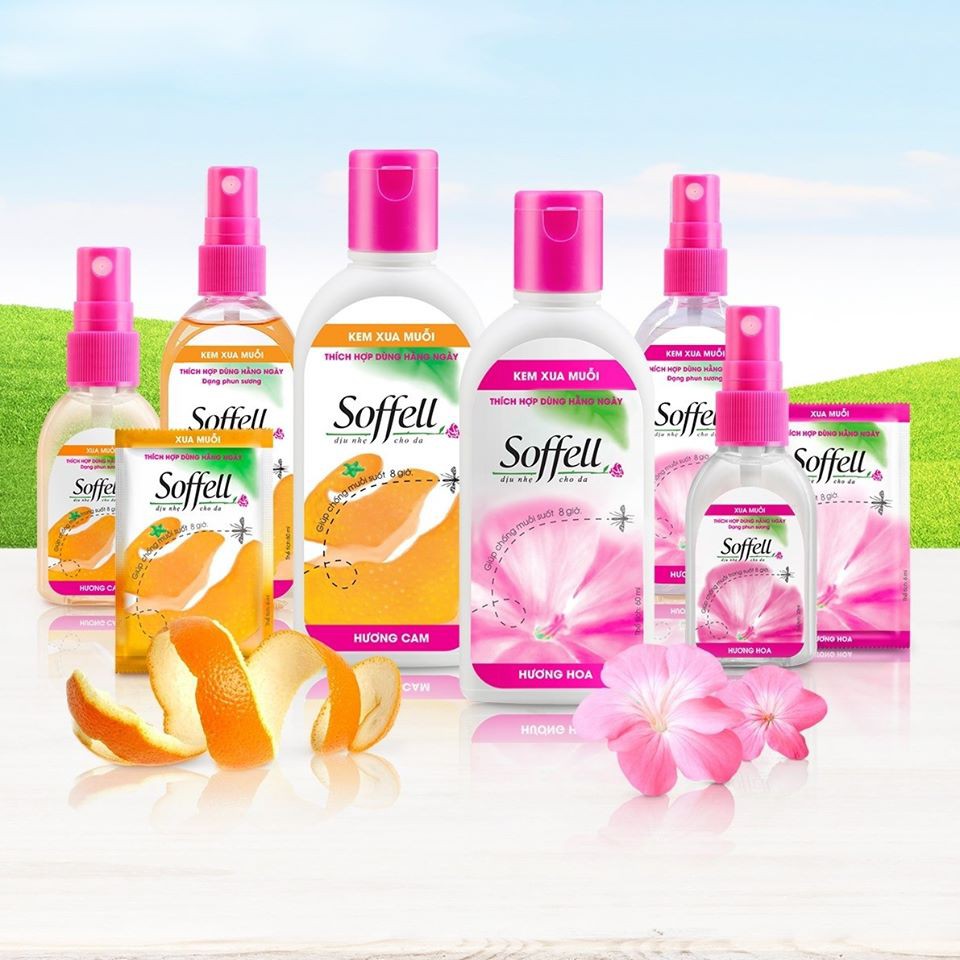 Kem Chống Muỗi Soffell - 60ml dạng bôi - Cam