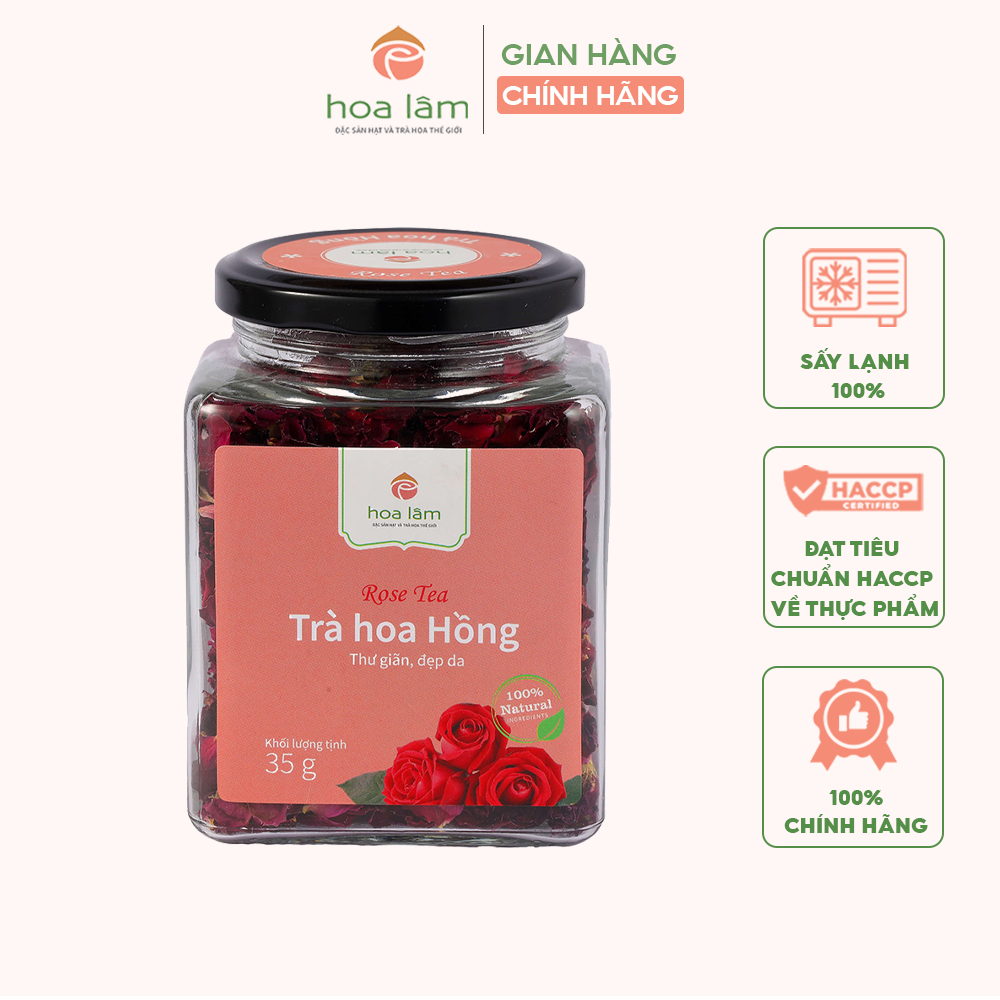 Trà hoa hồng cổ Hoa Lâm, trà hoa hồng cổ Sapa sấy lạnh giúp làm đẹp da, giảm quá trình lão hóa