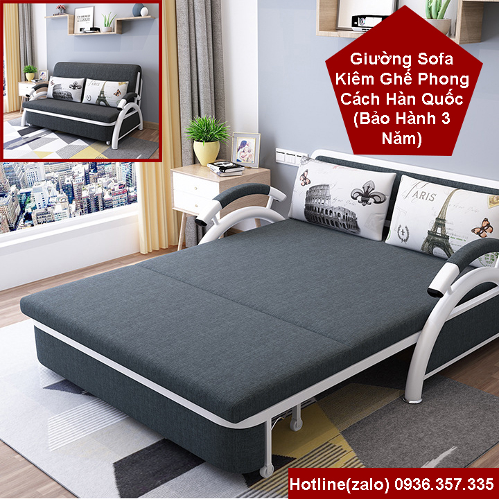 Sofa Giường Cao Cấp - Giường Sofa Gấp Kiêm Ghế Đa Năng - Giường XếpThông Minh Phong Cách Hàn Quốc